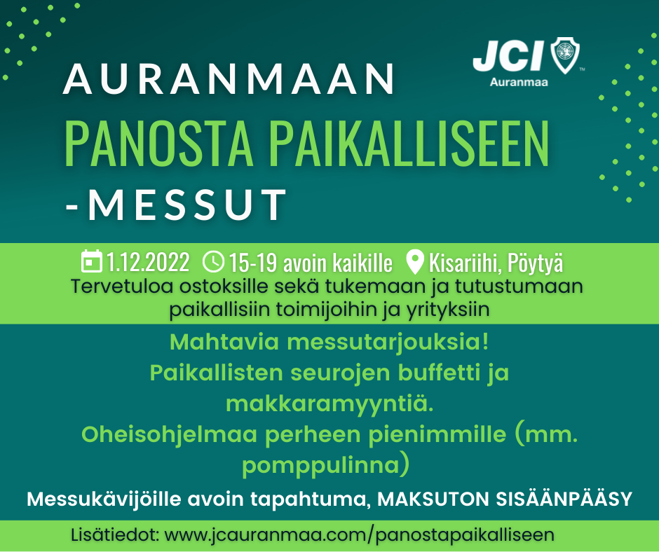 Auranmaan Panosta Paikalliseen -messut