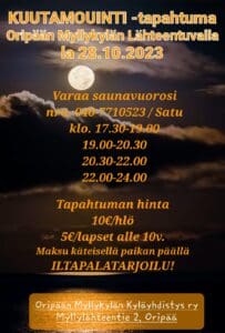 Mainos kuutamouinnista