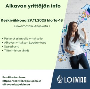 mainos yrittäjä infosta