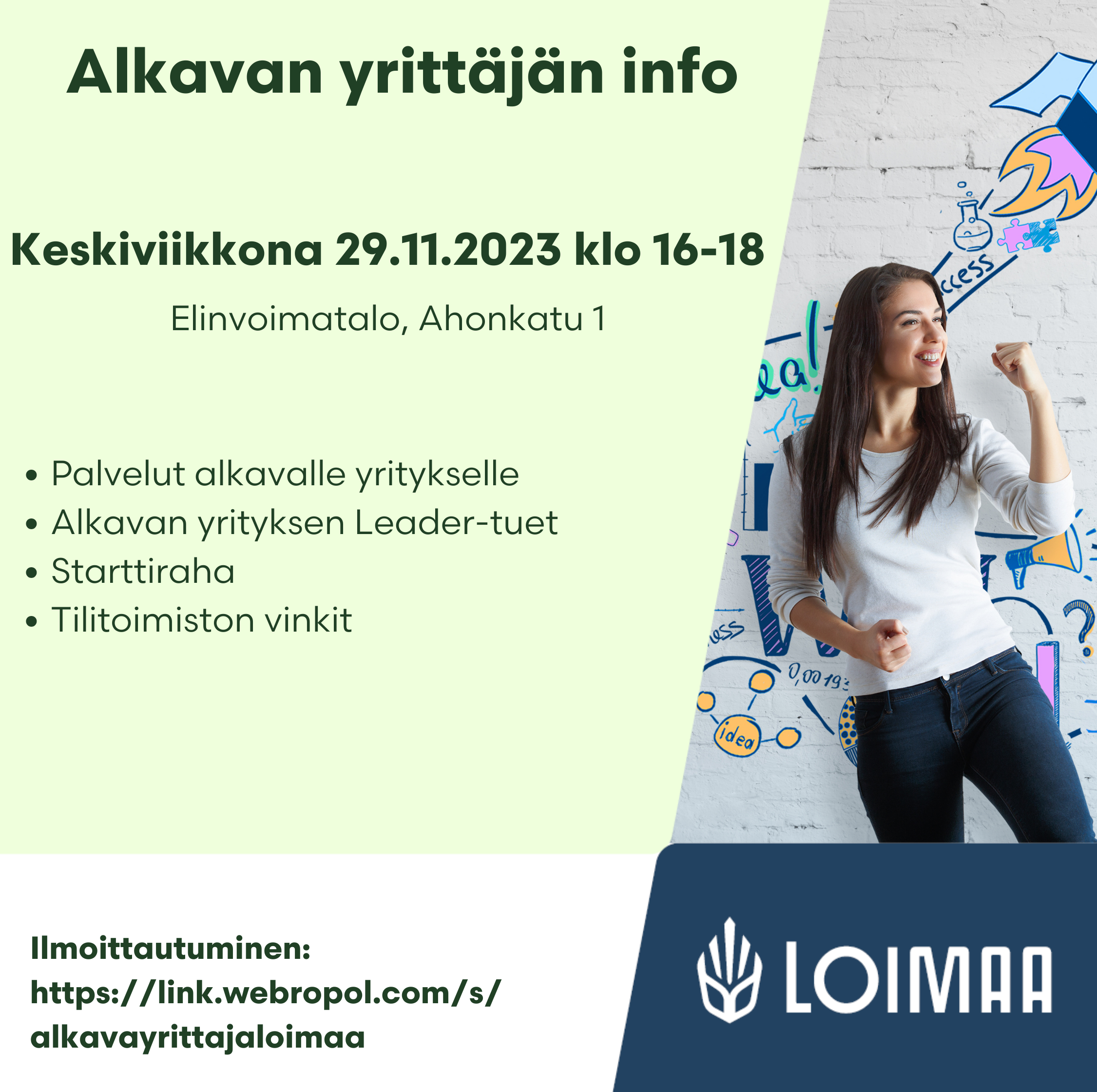 Alkavan yrittäjän info